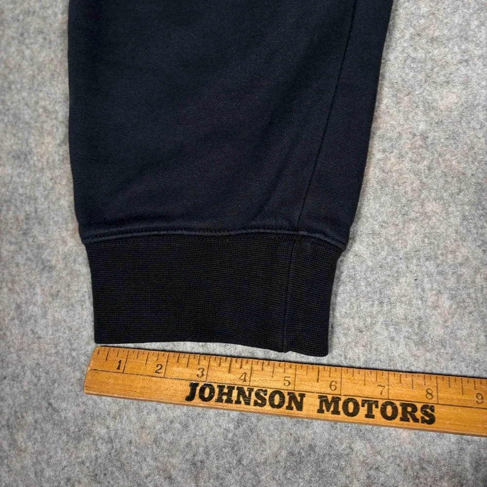Nike Fleece Joggers Mens XL Black Embroidered Swoosh Cuffed Sweatpant Sportwear